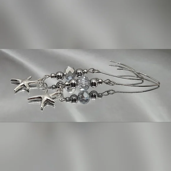 Silver Starfish Jewelry Set - Picture 5 of 12